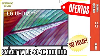 Smart TV LG 43 4K UHD HDR Led WiFi Bluetooth Google Assis Alexa Apple Airplay  43UR781C0SABWZ [upl. by Dareen]