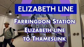 Elizabeth Line transfer to Thameslink at Farringdon [upl. by Alyce]