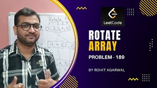 Rotate Array  Leetcode 189  Python  Hindi [upl. by Silohcin732]