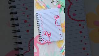 Cute diary designs ideas 🩷✨ Aesthetic diary ideas 💡 art drawing border youtubeshorts [upl. by Artekal]