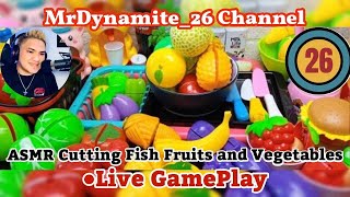 ASMR CUTTING 🔪🔪🔪 FISH FRUITS AND VEGETABLES shortsfeed shortslive satisying [upl. by Adam]