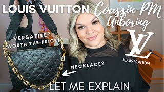 UNBOXING THE LOUIS VUITTON COUSSIN PM BAG 2021  Is It Worth The Price  Rachel Went Shopping [upl. by Tatiania775]