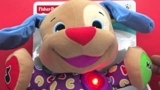 FisherPrice Laugh and Learn Love to Play Stuffed Talking Puppy [upl. by Tychon]