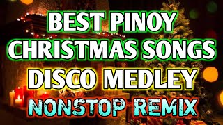 BEST PINOY CHRISTMAS SONGS \ DISCO MEDLEY CHA CHA REMIX \ NONSTOP DISCO  DJ SOYMIX [upl. by Llewellyn]