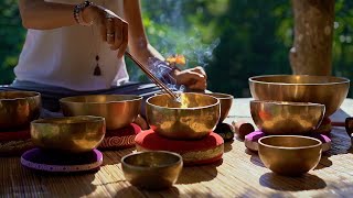 Tibetan Healing Meditation Sounds Music  Natural sounds Gold for Relaxation  Singing Bowls Sound [upl. by Assened66]