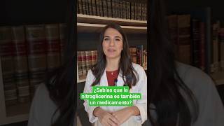 ¿Sabías que la nitroglicerina es también un medicamento [upl. by Akiwak135]