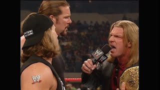 Triple H Kevin Nash amp Shawn Michaels segment  RAW 14 April 2003 [upl. by Nodarse]