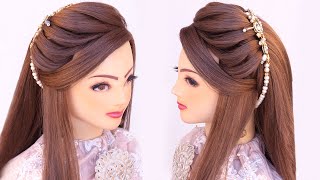 2 special occasion hairstyles for girls l perfect puff hairstyles l Quick open hairstyle for wedding [upl. by Atnuhs833]