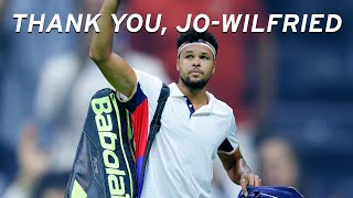 JoWilfried Tsonga Retirement Tribute  US Open [upl. by Nanice]