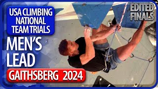 US National Team Trials  Lead Finals  Mens  2024 [upl. by Groark]