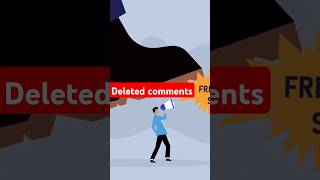 Things I hate about YouTube😡 Channels that DELETE comments shorts comments delete [upl. by Kjersti]