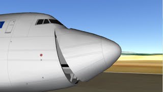 747 B U T T E R  GeoFS swiss001landing [upl. by Wincer]