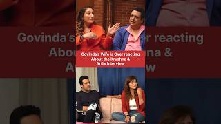 Govinda’s wife reaction govinda sunitaahuja krishnaabhishek artisingh shortsviral viralvideo [upl. by Tigirb91]