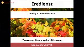 Eredienst 10 November 2024 [upl. by Linus240]