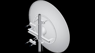 Ensamblado armado y programacion configuración antena Ubiquiti Airfiber 5XHD Plato AF5G34S45 [upl. by Bully200]