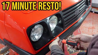 Earliest MK2 Escort RS2000 Restoration in 17 Mins [upl. by Gennifer924]