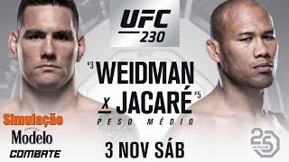 CHRIS WEIDMAN X JACARÉ SOUZA  03112018  UFC 230  Simulação da Luta  UFC 2 [upl. by Dagney]