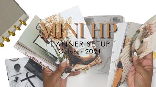 did someone say FALL  October 2024 Mini Happy Planner fall setup  refresh [upl. by Attenej]