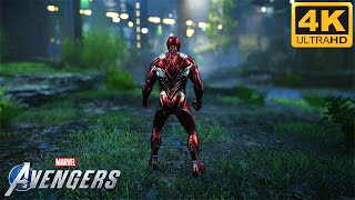 Iron Man Mark 50 Nano Tech Suit Combats Gameplay  Marvels Avengers 4K 60fps [upl. by Tchao638]