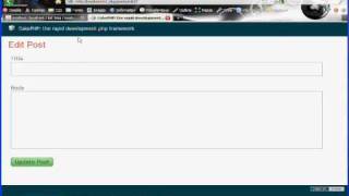 Cakephp Blog Tutorial Part 6  Editing Posts [upl. by Firooc]