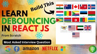 Master Debouncing in React with a RealWorld Example Country Flags Search [upl. by Faux]