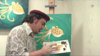 Art Lesson How to Paint Sea Creatures With Your Finger [upl. by Pessa]