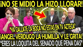 NO SE MIDIO ANGEL VERDUGO LILLY TELLEZ quotYA CALLATE LA BOCA NO ESTAS EN TV AZTECAquot [upl. by Wonacott]