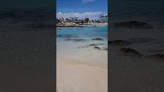 Beautiful Ayia Napa Beach 🏖 Small Makronissos Cyprus 🤩 cyprus ayianapa beachlife beach [upl. by Llewxam607]