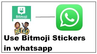 How to use bitmoji Stickers in whatsapp [upl. by Dennard]