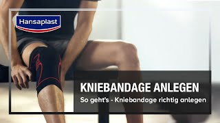 Kniebandage anlegen  So gehts  Hansaplast [upl. by Maretz]