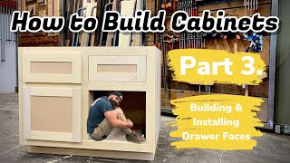 Build Cabinets The Easy Way  How to Make Drawer Faces [upl. by Aicilyhp]