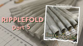 Ripplefold Drapery Part 5 of 5  Hems amp Pleats for Faux Ripple [upl. by Tichon]