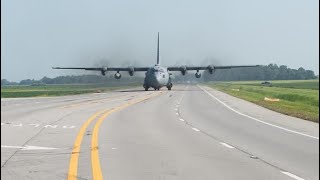 Watch These C130s Land on a Highway in Arkansas [upl. by Allie]