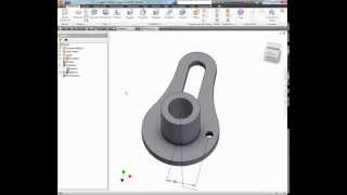 Autodesk Inventor Ejercicio de Extrusión [upl. by Yoccm]