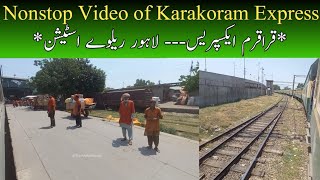 41UP Karakoram Express is arriving at Lahore Railway Station [upl. by Papert]