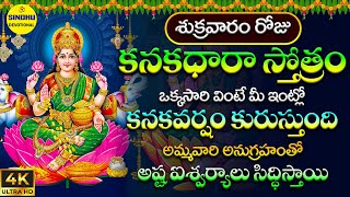 కనకధారా స్తోత్రం  Kanakadhara Stotram Telugu Lyrics  Kanakadhaaraa Stotram  Lakshmi Songs Telugu [upl. by Ecenaj806]