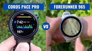 Coros Pace Pro VS Garmin Forerunner 965 [upl. by Rothenberg948]