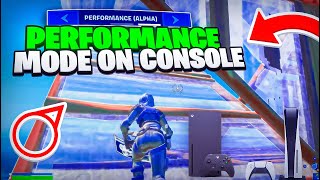 NEW HOW TO GET PERFORMANCE MODE ON CONSOLE LOW MESHES  MOBILE BUILDS PS4XBOXPS5 TEST [upl. by Imeon]