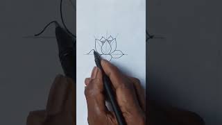 Easy simple drawing flower technique art simpleart drawing ideas shortsvideo [upl. by Cerell]