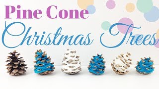 Hygge DIY Pine Cones amp Yarn Christmas Trees  Christmas DIYampDecor Challenge [upl. by Gerda]