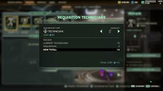 How to Add More Technicians in MechWarrior 5 Clans [upl. by Eimaraj]