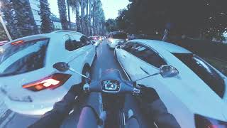 Vespa Sprint 150 S  POV ANTALYA CİTY TRAFFİC RİDE RenkliPijama 9 [upl. by Mackintosh]