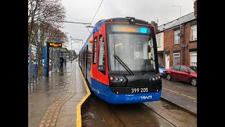 Sheffield Tram Train  Malin Bridge to Halfway Full Route [upl. by Kuebbing]