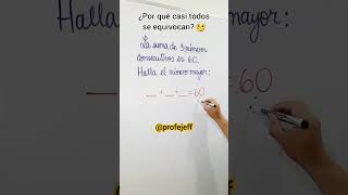 ¿Cuál es tu respuesta matematicasfaciles profejeff fypシ゚viral maths disfrutalasmatematicas [upl. by Eleonore617]