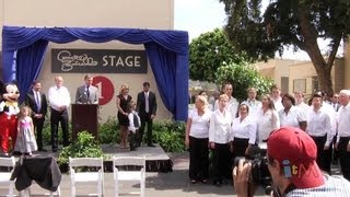 Annette Funicello stage dedication interviews and song at Walt Disney Studios [upl. by Hairaza783]