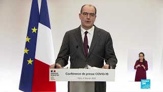 Covid19 en France  quotNi confinement ni allègement des restrictions pour linstantquot annonce Castex [upl. by Mahala]