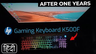 hp RGB Gaming Keyboard K500F Under 1000Rs Like Mechanical Keyboard Review  Hindi  Techie Ajit [upl. by Deirdra]