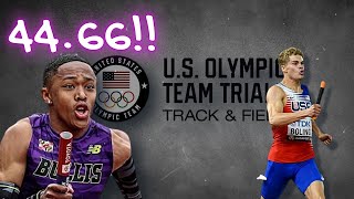 Quincy Wilson DESTROYED Matthew Boling In 400m  USA Olympic Trails [upl. by Arlyne318]