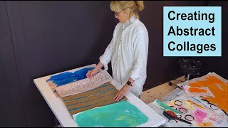 Creating Abstract Collages  Art with Adele [upl. by Elizabeth]