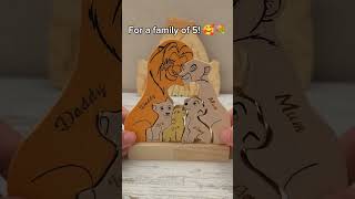 Hakuna Matata A lion family for you 🥰 wooden personalizedgifts wood woodart woodenartistry [upl. by Shawna]